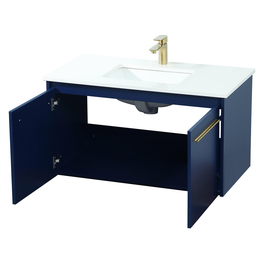 Elegant Bathroom Vanity - Blue (VF44536MBL)