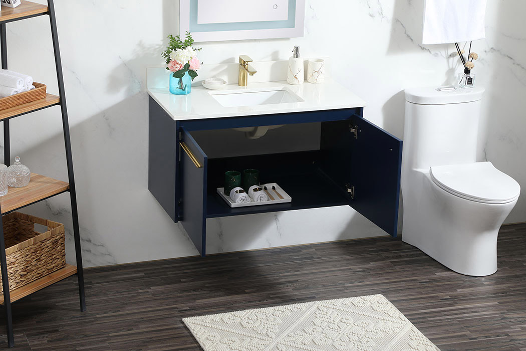 Elegant Bathroom Vanity - Blue (VF44536MBL-BS)