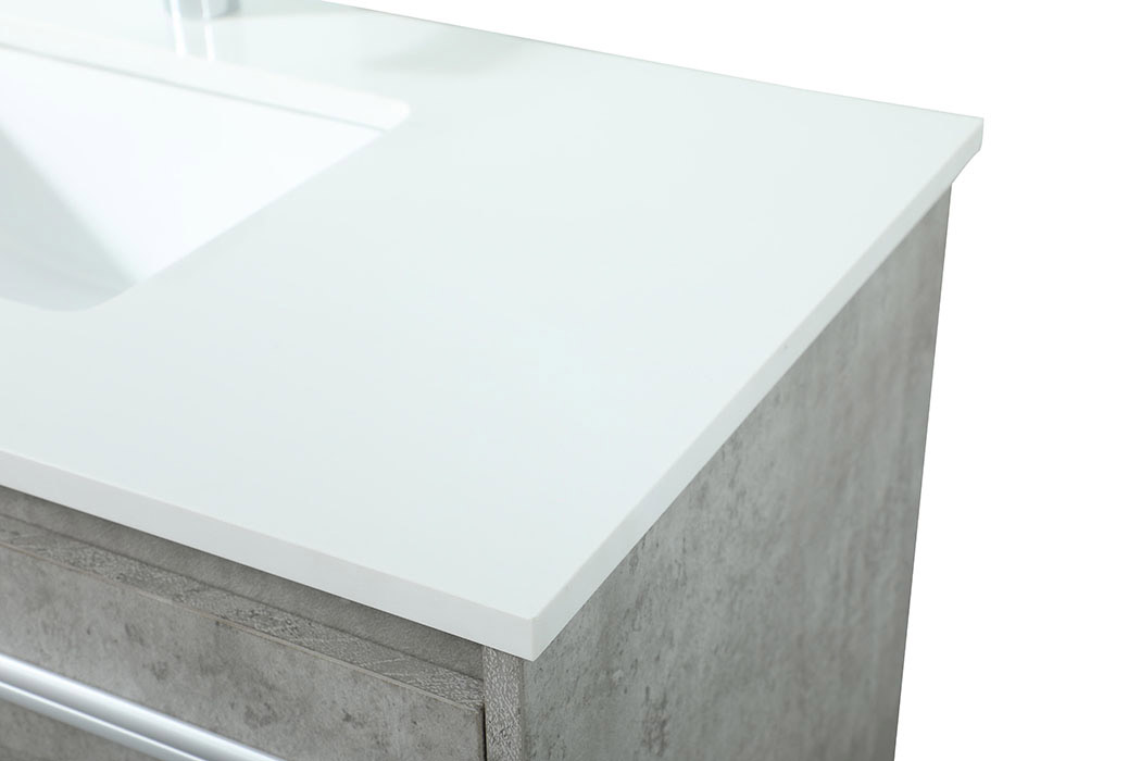 Elegant Bathroom Vanity - Concrete Gray (VF44536MCG)