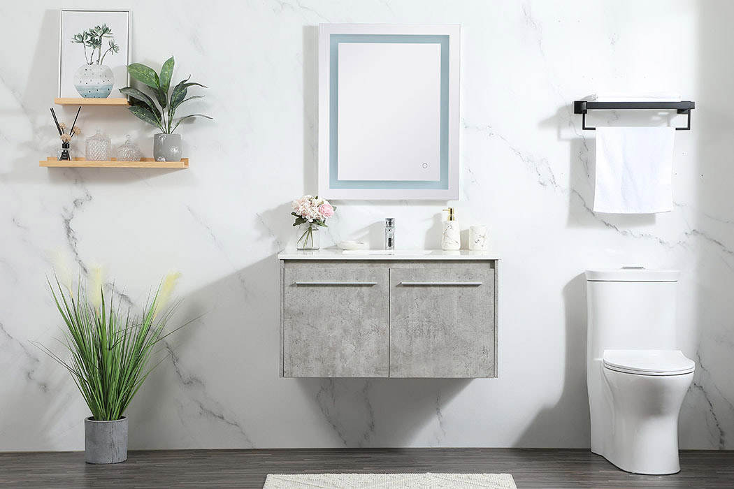 Elegant Bathroom Vanity - Concrete Gray (VF44536MCG)