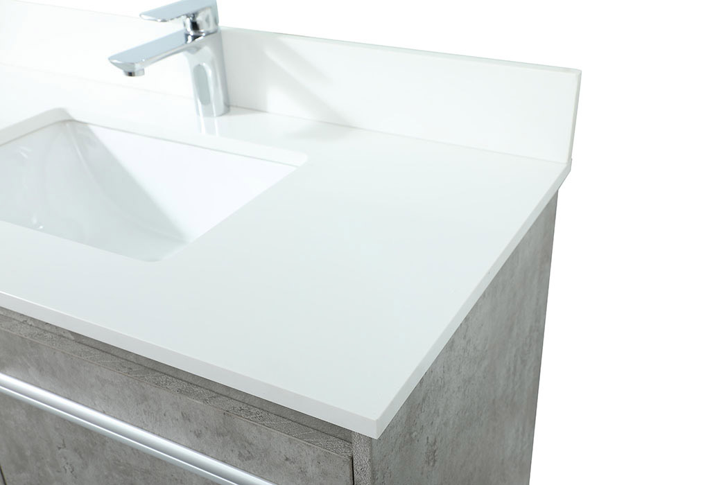 Elegant Bathroom Vanity - Concrete Gray (VF44536MCG-BS)