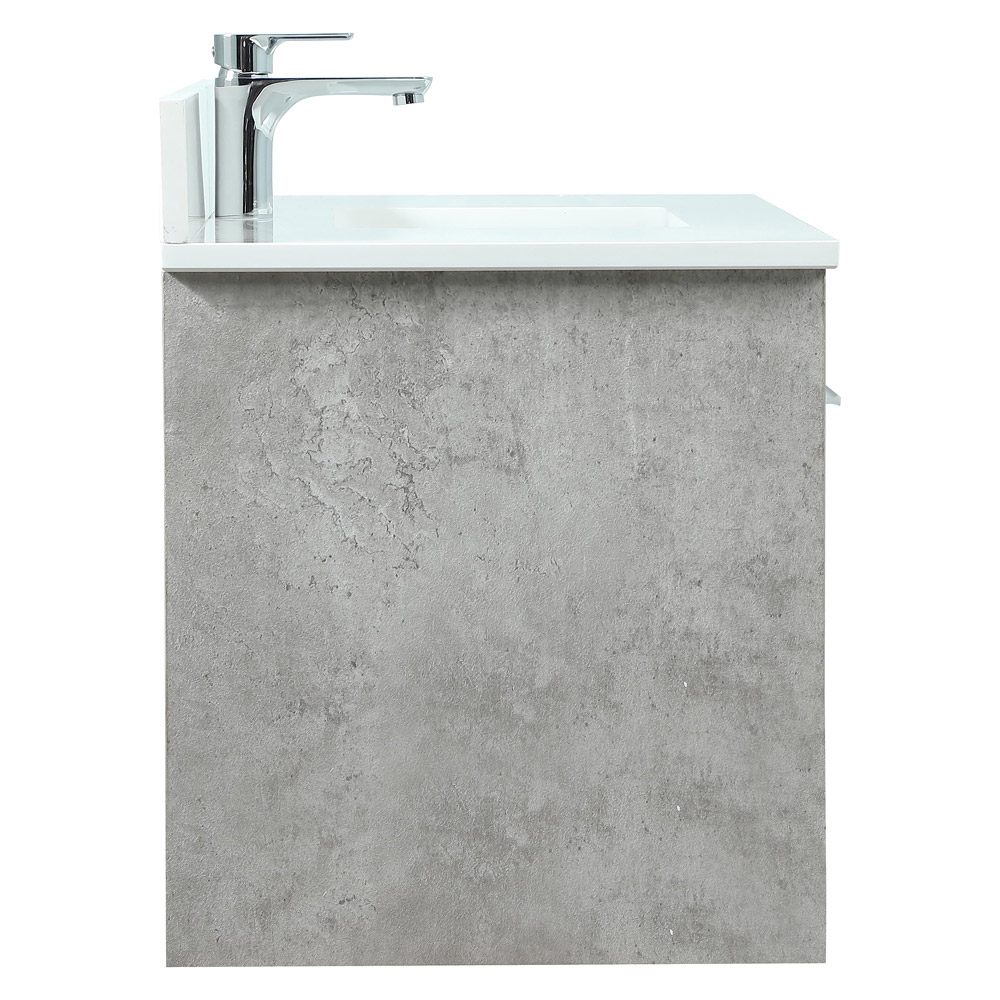 Elegant Bathroom Vanity - Concrete Gray (VF44536MCG-BS)