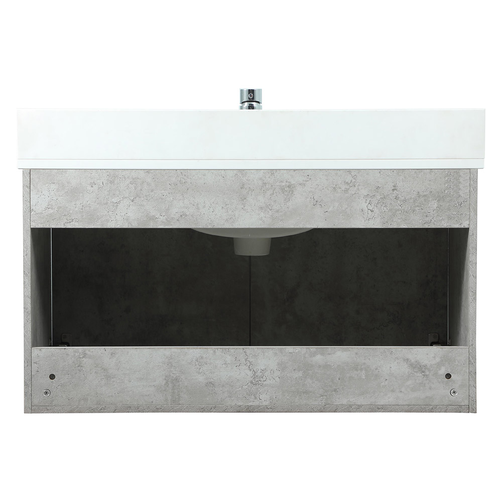 Elegant Bathroom Vanity - Concrete Gray (VF44536MCG-BS)