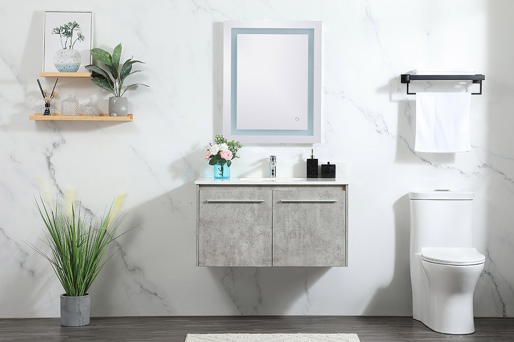 Elegant Bathroom Vanity - Concrete Gray (VF44536MCG-BS)