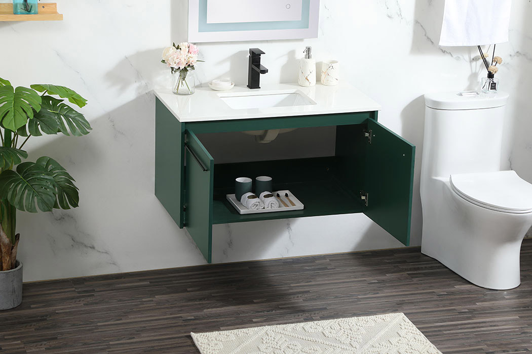 Elegant Bathroom Vanity - Green (VF44536MGN)