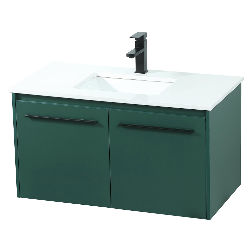 Elegant Bathroom Vanity - Green (VF44536MGN)