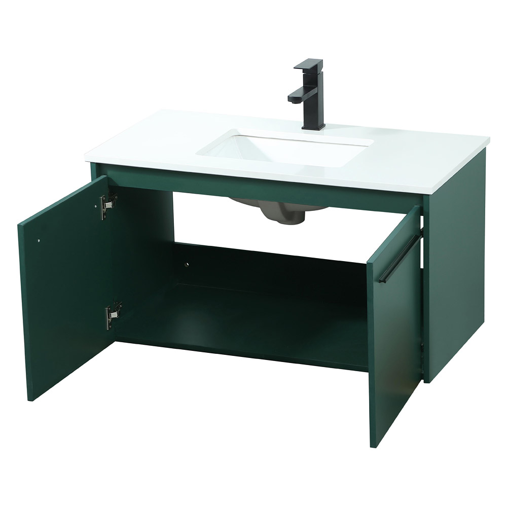 Elegant Bathroom Vanity - Green (VF44536MGN)