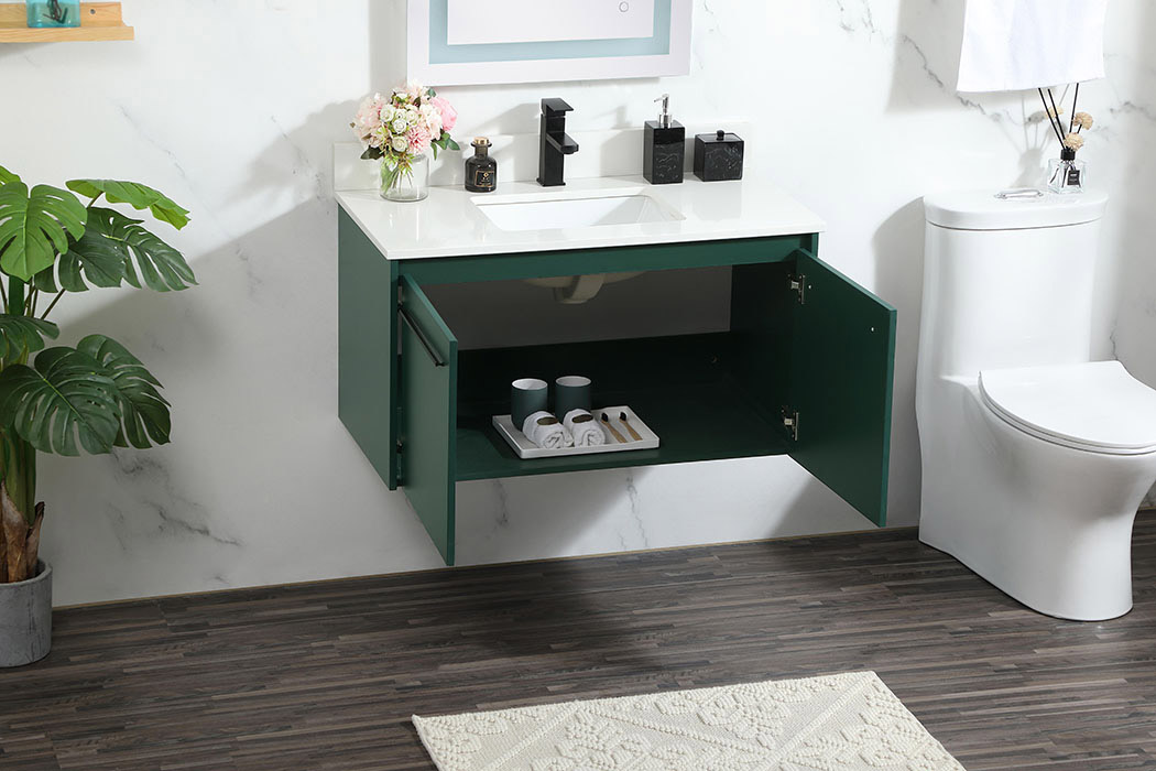 Elegant Bathroom Vanity - Green (VF44536MGN-BS)