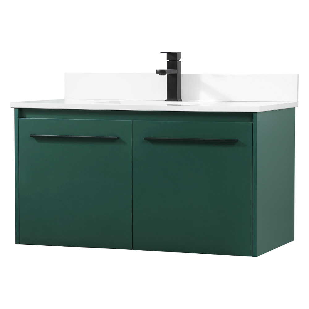 Elegant Bathroom Vanity - Green (VF44536MGN-BS)