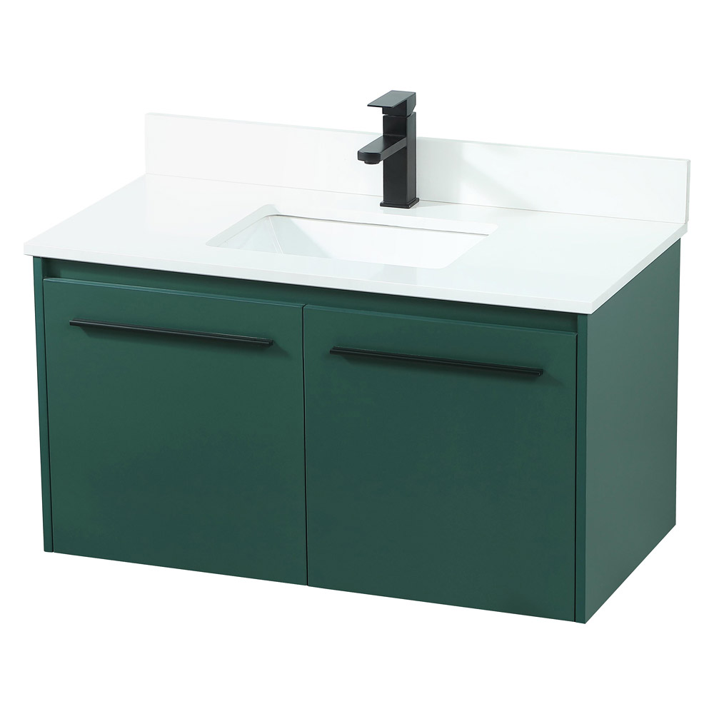 Elegant Bathroom Vanity - Green (VF44536MGN-BS)