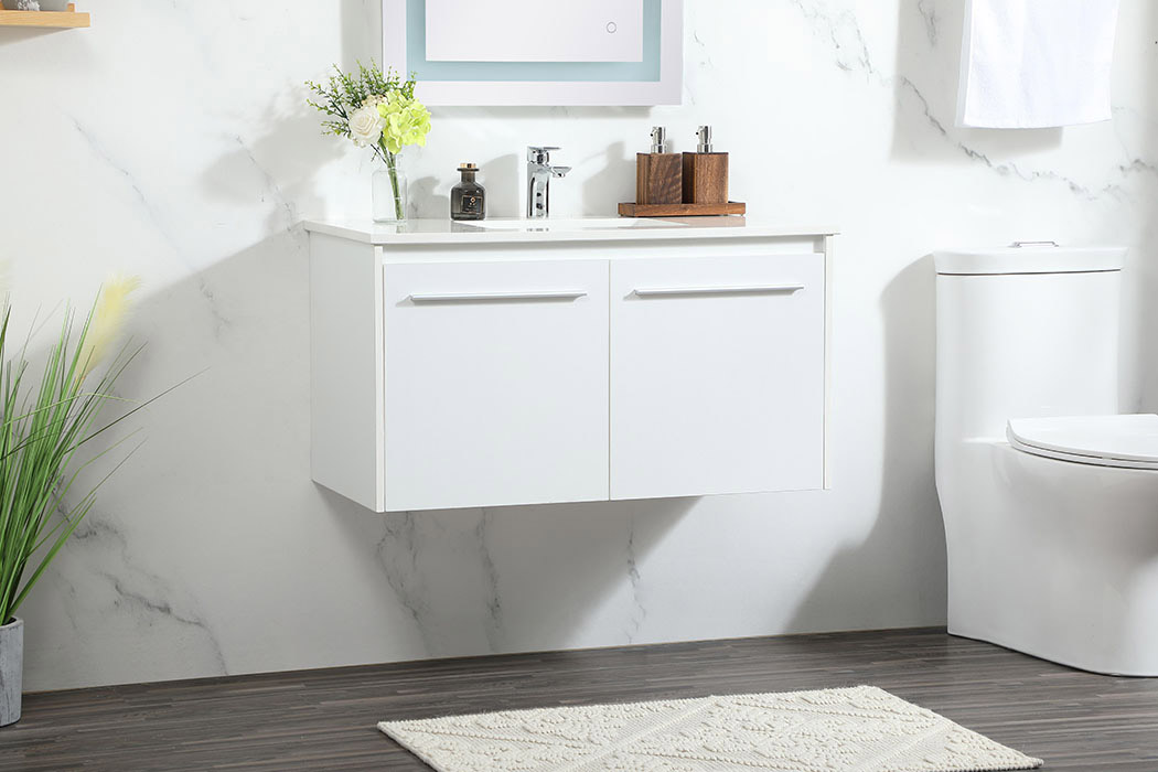 Elegant Bathroom Vanity - White (VF44536MWH)