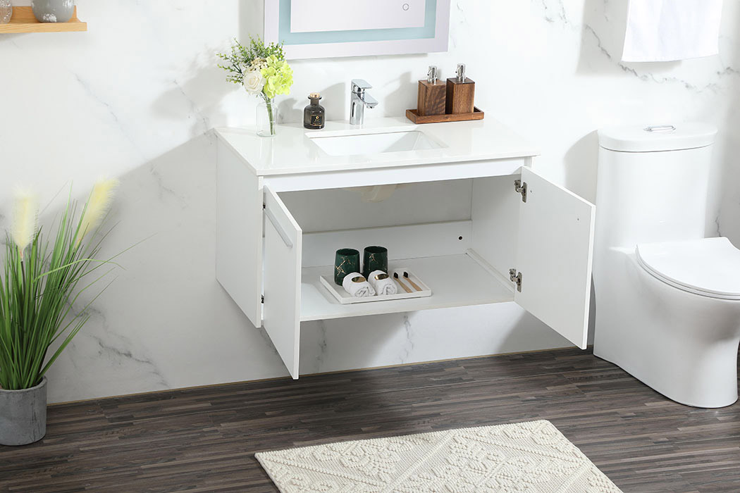 Elegant Bathroom Vanity - White (VF44536MWH)