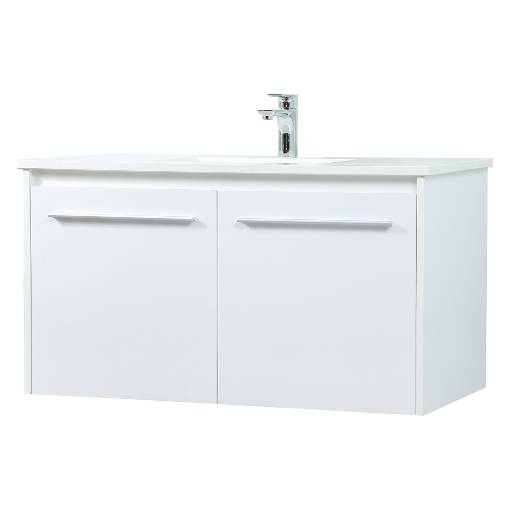 Elegant Bathroom Vanity - White (VF44536MWH)