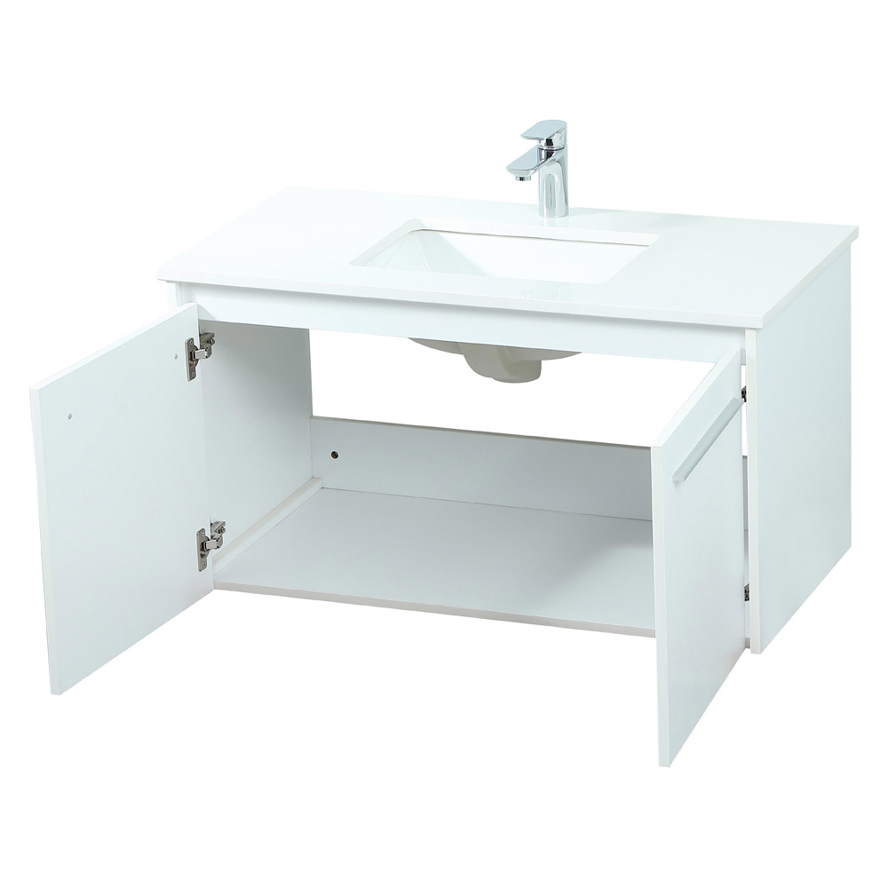 Elegant Bathroom Vanity - White (VF44536MWH)