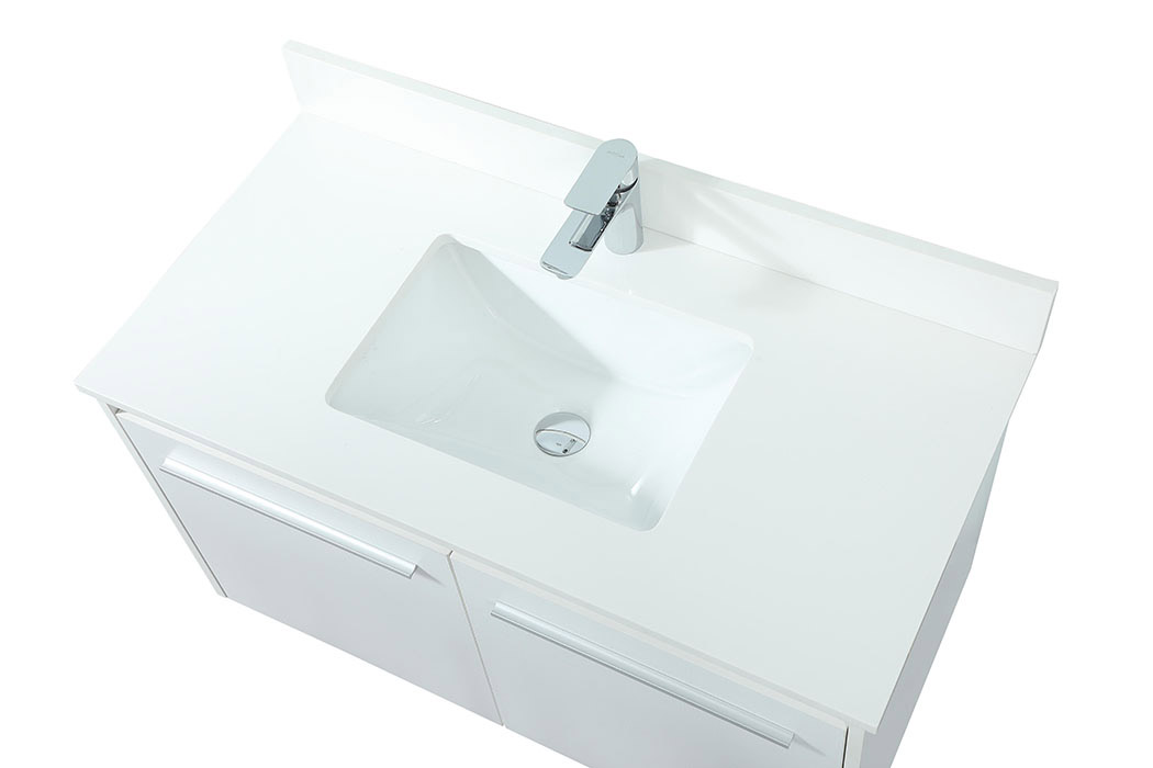 Elegant Bathroom Vanity - White (VF44536MWH-BS)