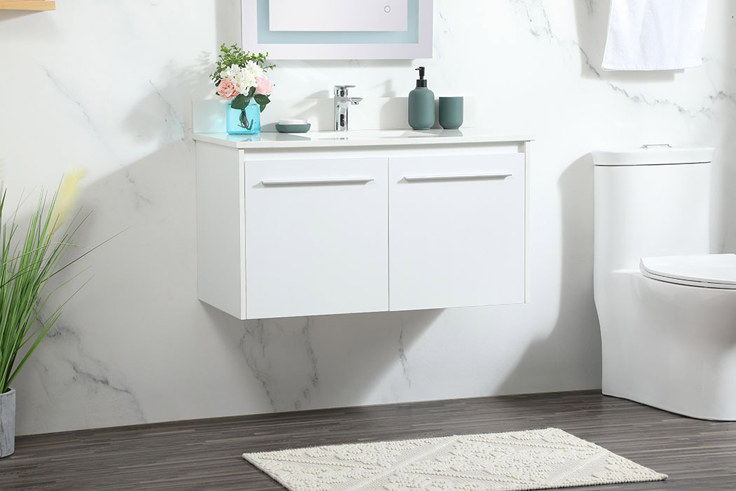 Elegant Bathroom Vanity - White (VF44536MWH-BS)