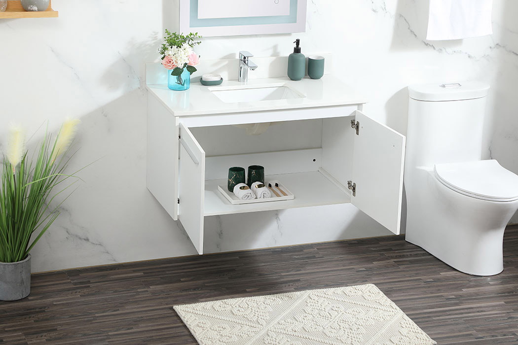 Elegant Bathroom Vanity - White (VF44536MWH-BS)