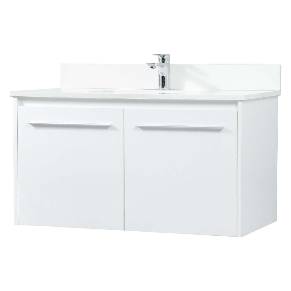 Elegant Bathroom Vanity - White (VF44536MWH-BS)