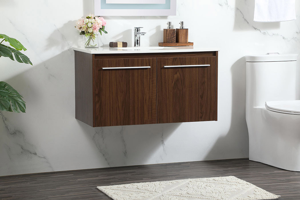 Elegant Bathroom Vanity - Walnut (VF44536MWT)