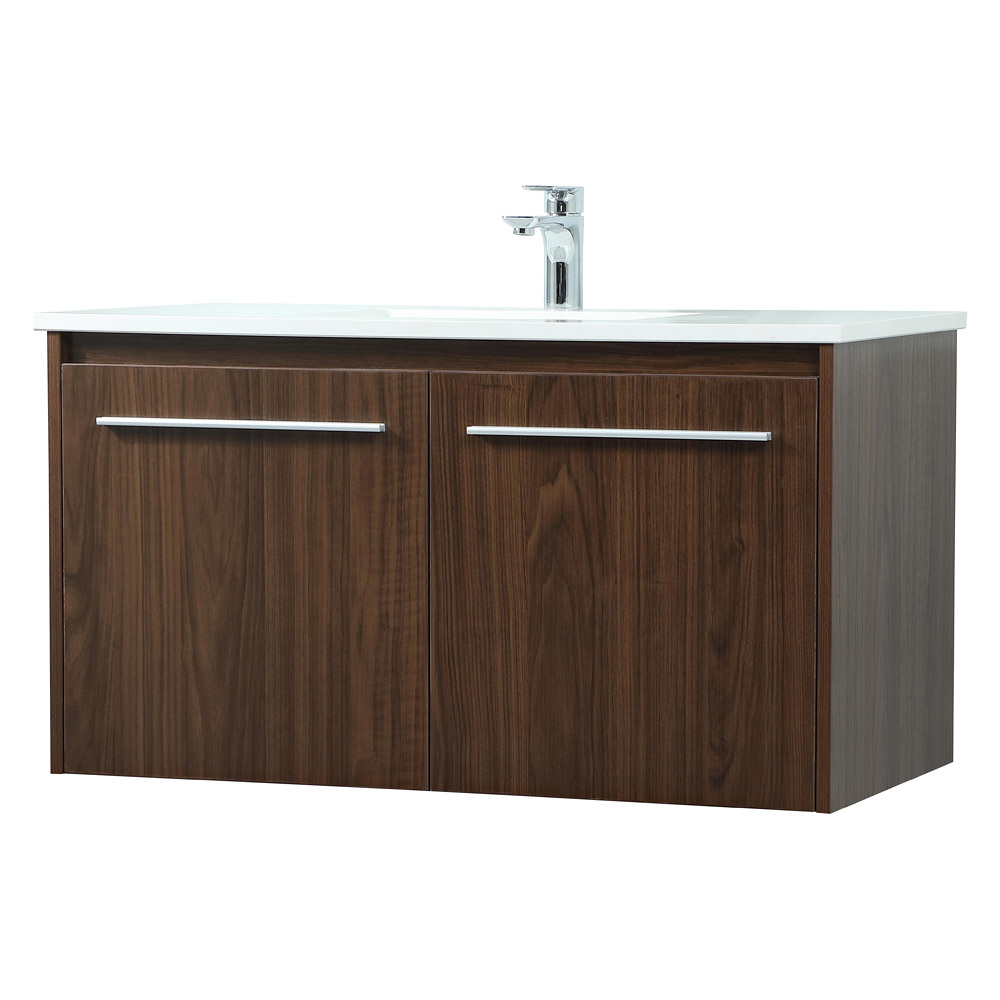 Elegant Bathroom Vanity - Walnut (VF44536MWT)