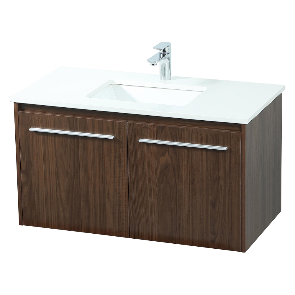 Elegant Bathroom Vanity - Walnut (VF44536MWT)