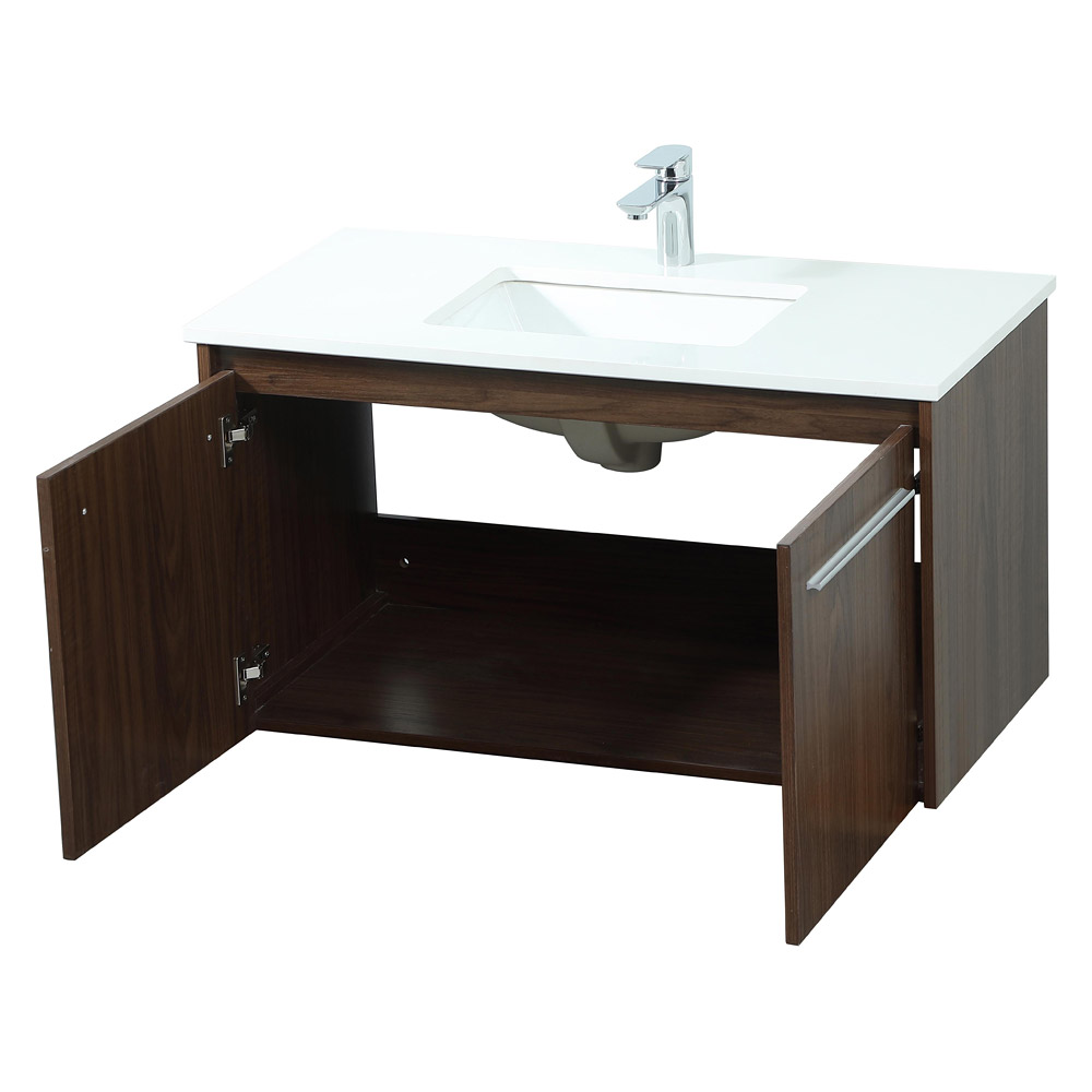 Elegant Bathroom Vanity - Walnut (VF44536MWT)