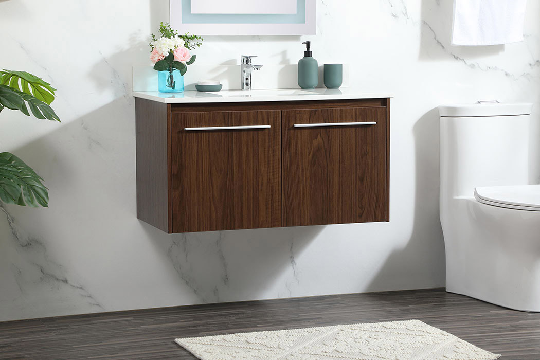 Elegant Bathroom Vanity - Walnut (VF44536MWT-BS)