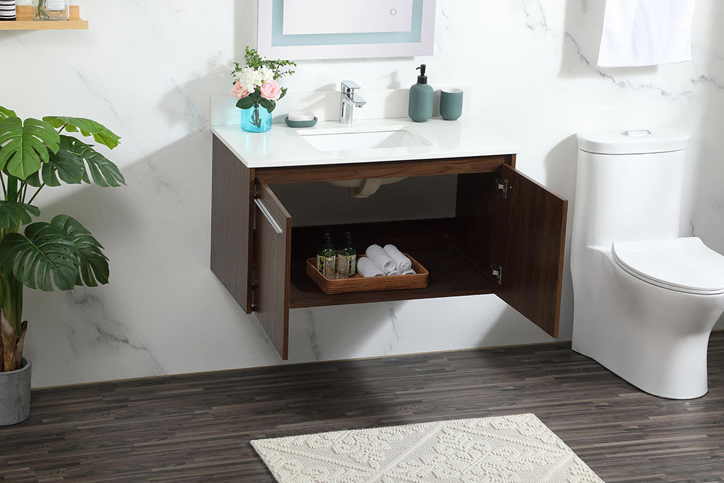 Elegant Bathroom Vanity - Walnut (VF44536MWT-BS)