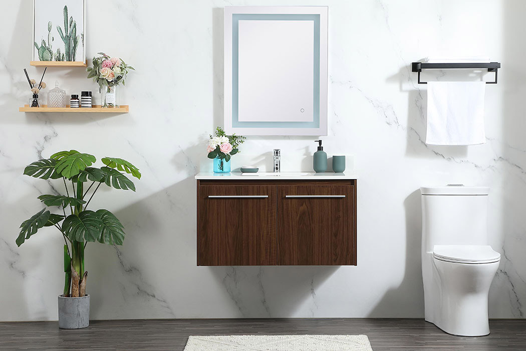 Elegant Bathroom Vanity - Walnut (VF44536MWT-BS)