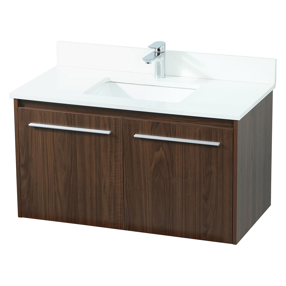 Elegant Bathroom Vanity - Walnut (VF44536MWT-BS)