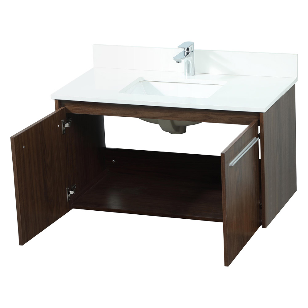 Elegant Bathroom Vanity - Walnut (VF44536MWT-BS)