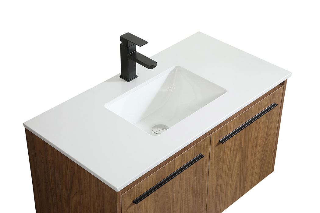 Elegant Bathroom Vanity - Walnut Brown (VF44536WB)