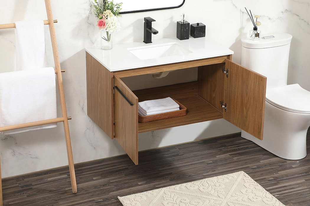 Elegant Bathroom Vanity - Walnut Brown (VF44536WB)