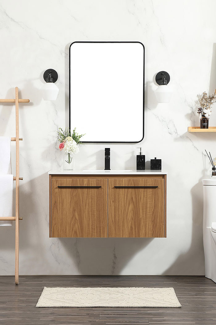 Elegant Bathroom Vanity - Walnut Brown (VF44536WB)