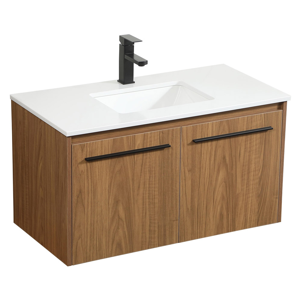 Elegant Bathroom Vanity - Walnut Brown (VF44536WB)