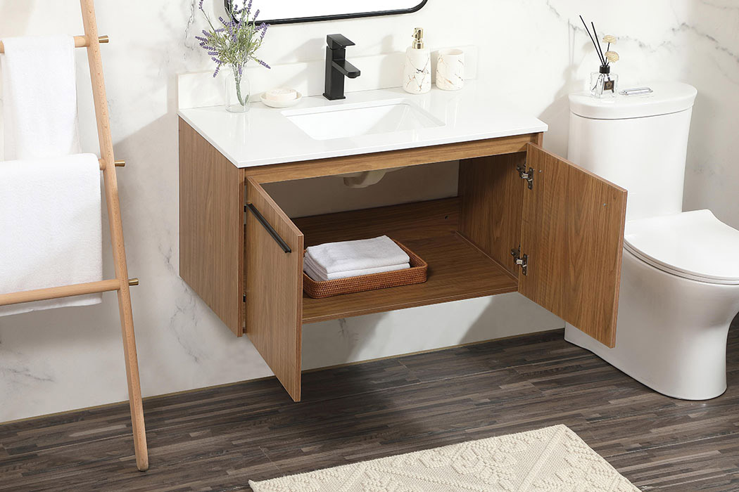 Elegant Bathroom Vanity - Walnut Brown (VF44536WB-BS)