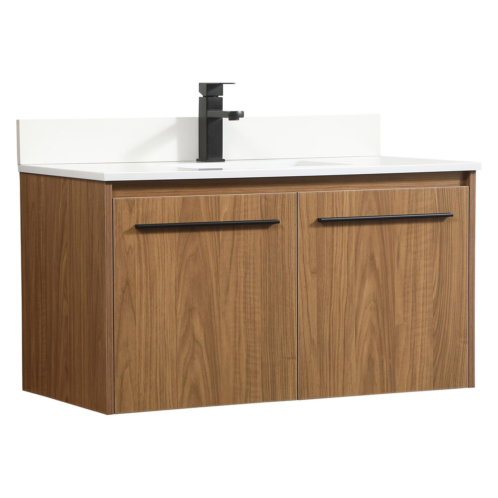 Elegant Bathroom Vanity - Walnut Brown (VF44536WB-BS)