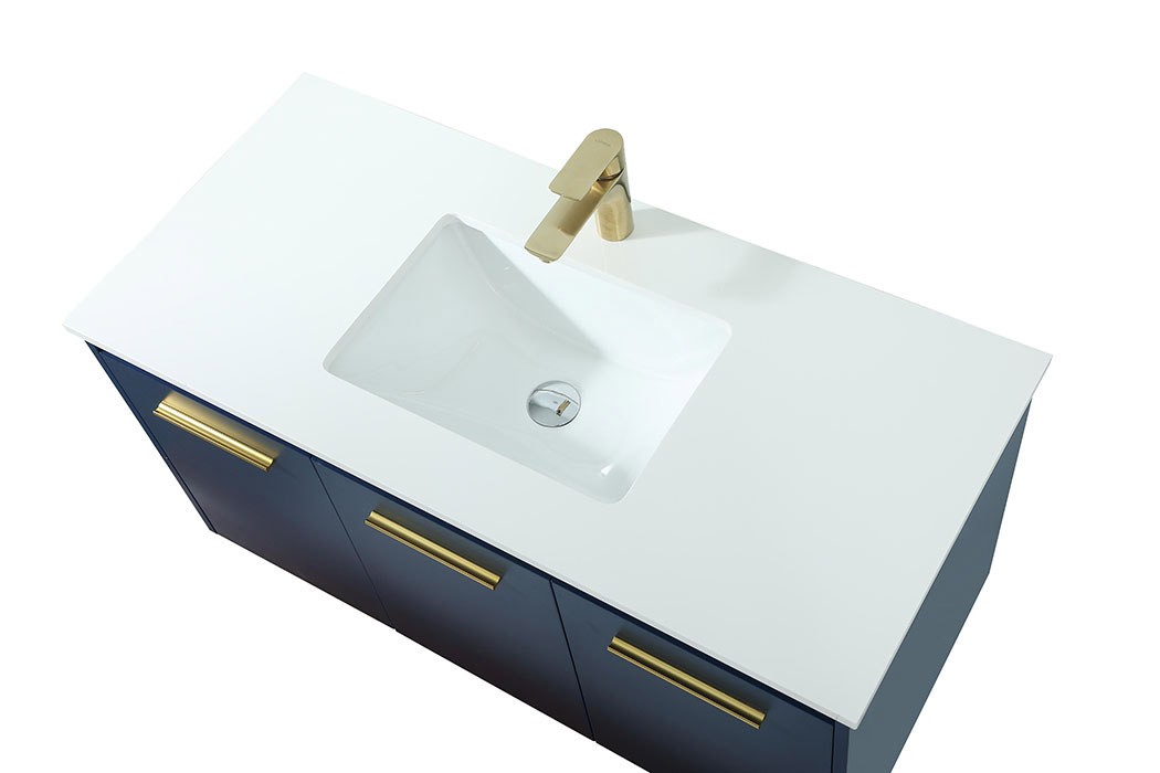 Elegant Bathroom Vanity - Blue (VF44540MBL)