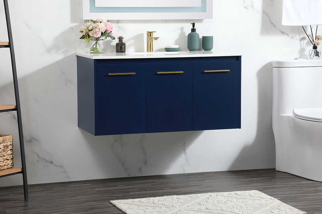 Elegant Bathroom Vanity - Blue (VF44540MBL)