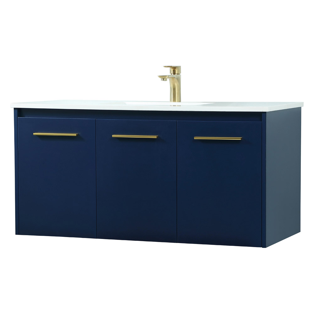 Elegant Bathroom Vanity - Blue (VF44540MBL)