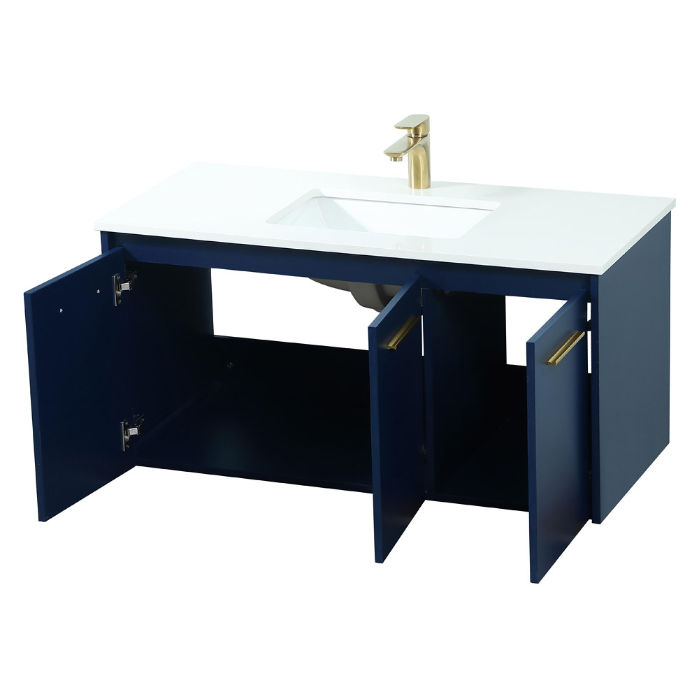 Elegant Bathroom Vanity - Blue (VF44540MBL)