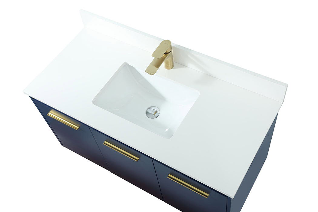 Elegant Bathroom Vanity - Blue (VF44540MBL-BS)