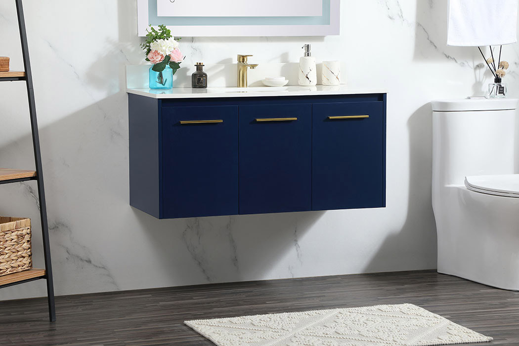 Elegant Bathroom Vanity - Blue (VF44540MBL-BS)