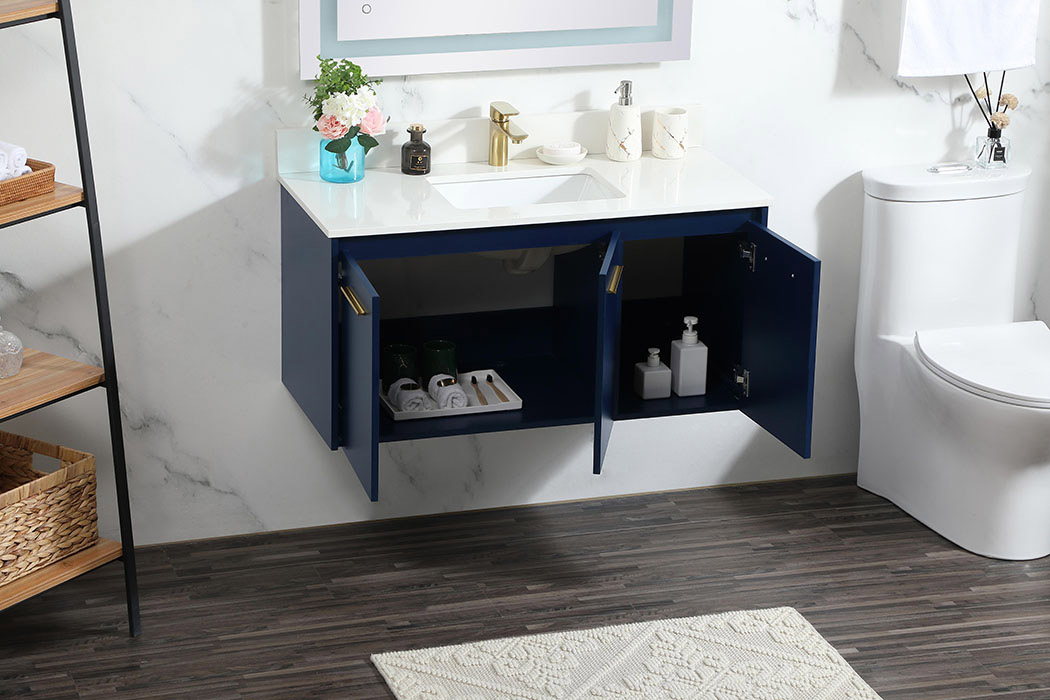 Elegant Bathroom Vanity - Blue (VF44540MBL-BS)