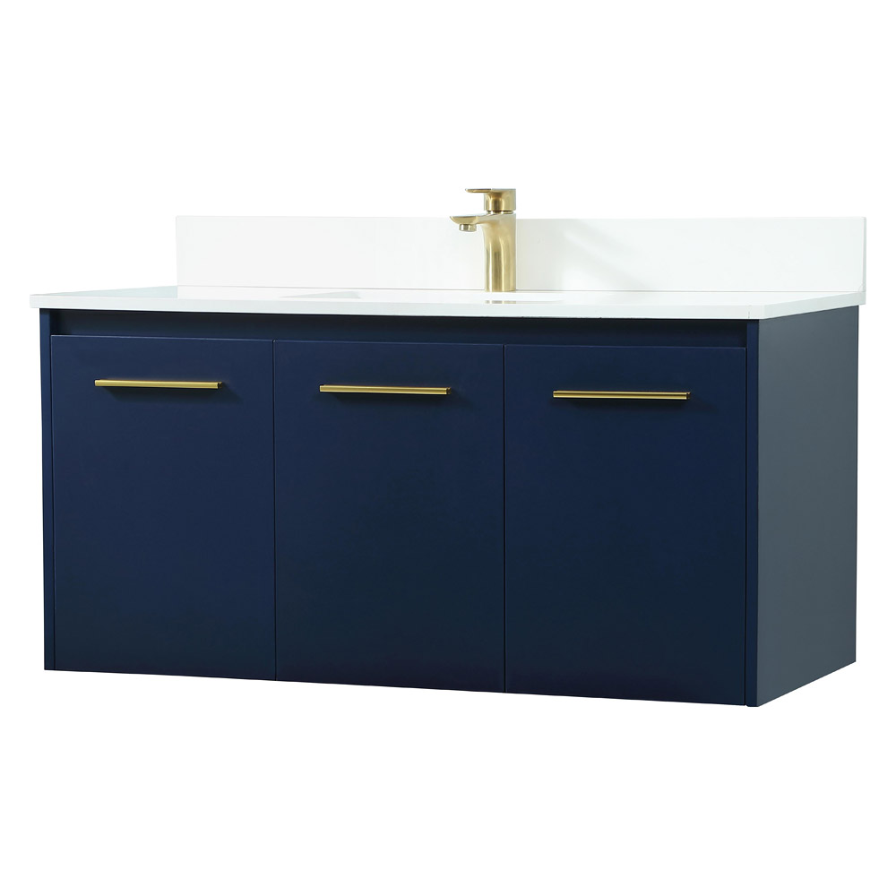 Elegant Bathroom Vanity - Blue (VF44540MBL-BS)