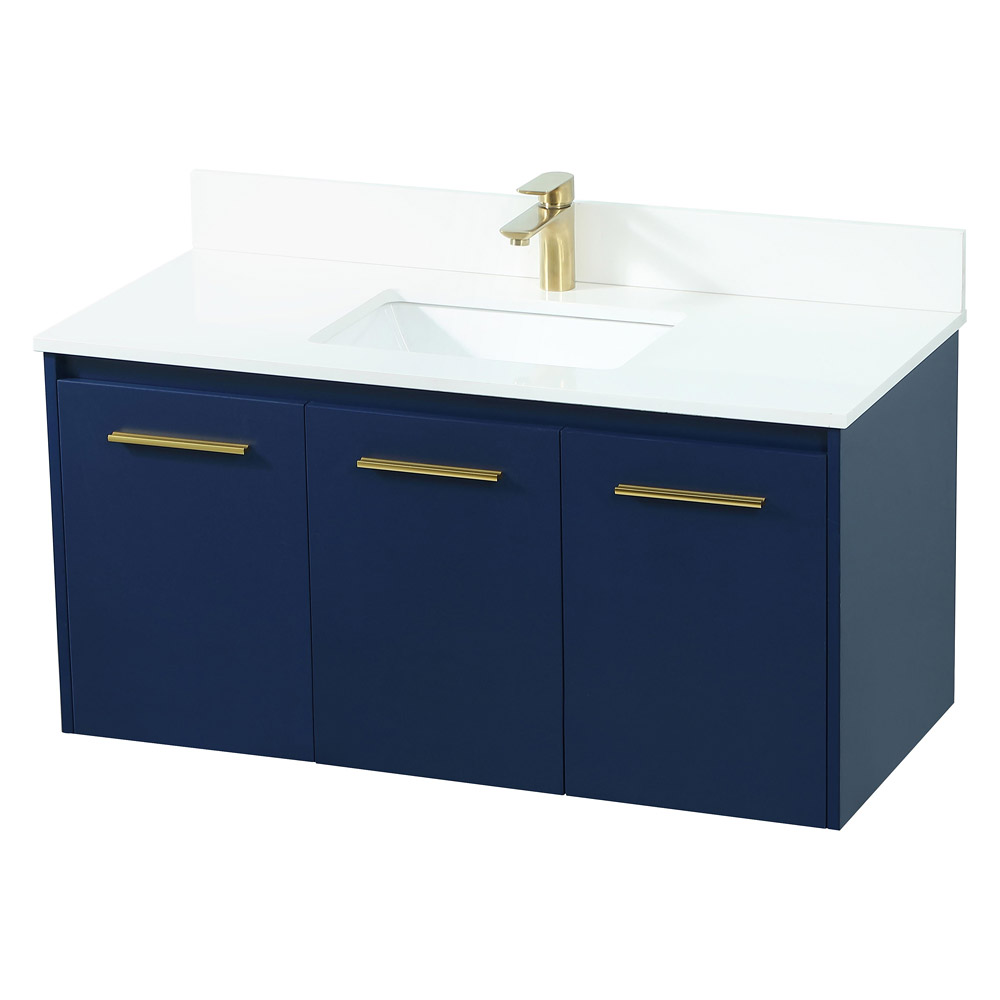 Elegant Bathroom Vanity - Blue (VF44540MBL-BS)