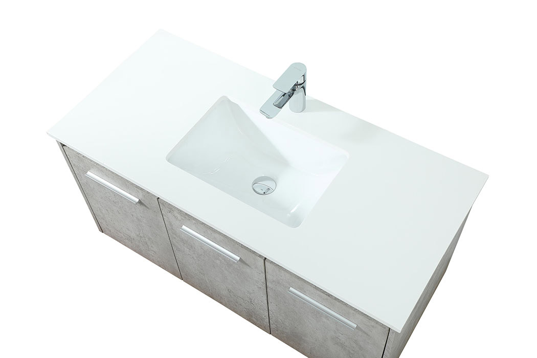 Elegant Bathroom Vanity - Concrete Gray (VF44540MCG)