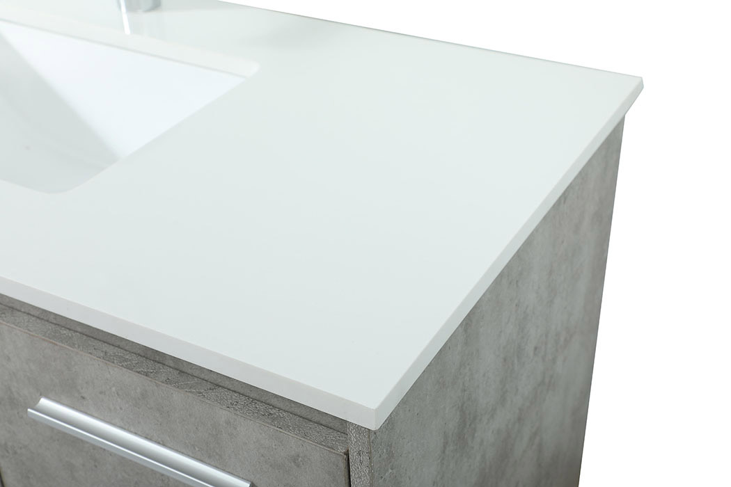 Elegant Bathroom Vanity - Concrete Gray (VF44540MCG)