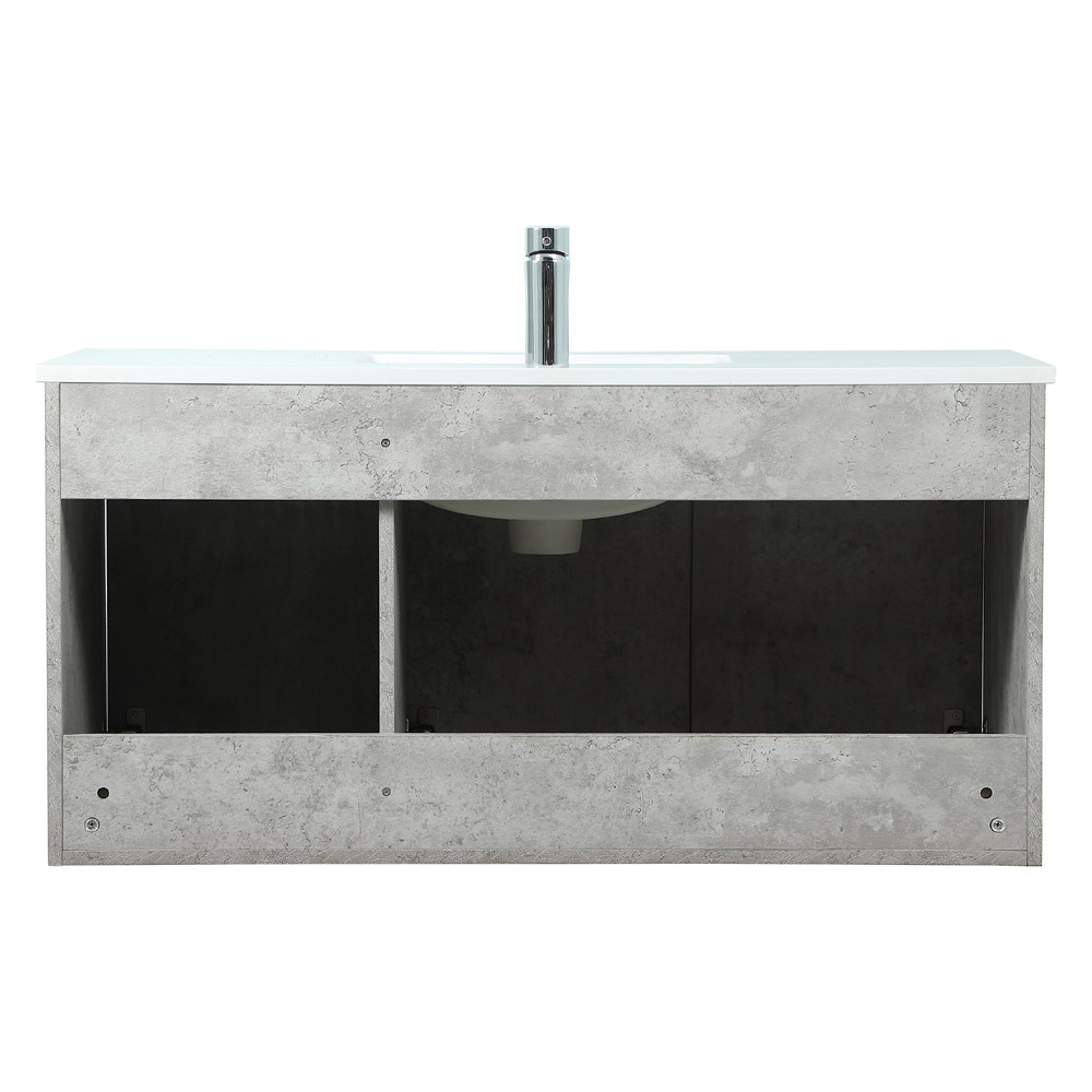 Elegant Bathroom Vanity - Concrete Gray (VF44540MCG)