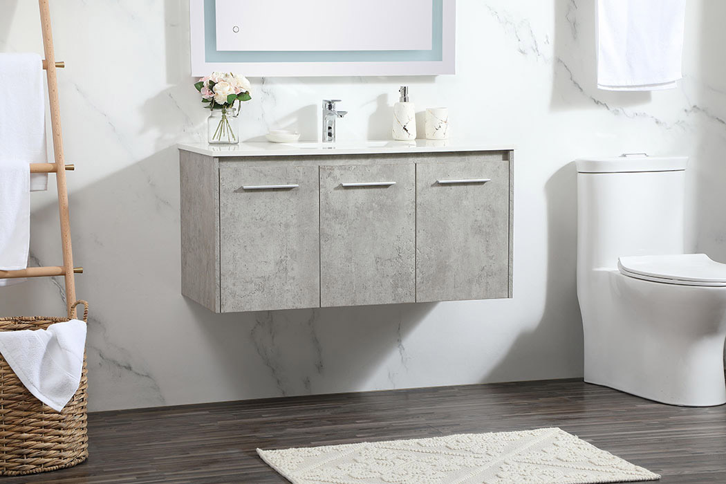 Elegant Bathroom Vanity - Concrete Gray (VF44540MCG)